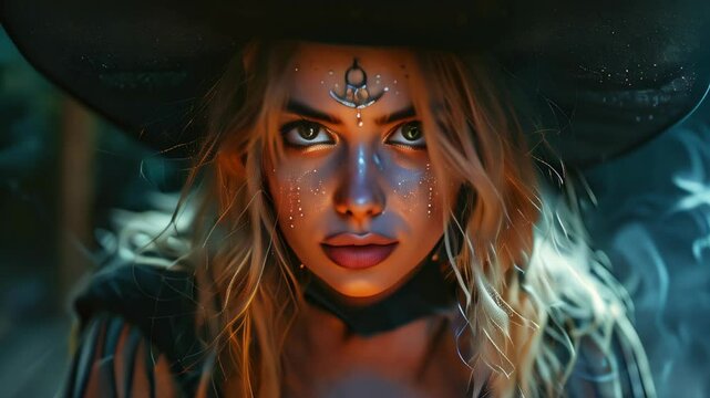 A mystical evening with a fortune teller in an enchanting forest setting