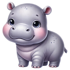 Obraz premium Adorable Nursery Animal Clipart, Cute Baby Animals for Nursery Decor