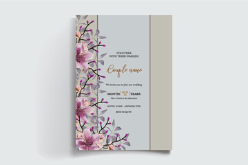 BRIDAL SHOWER FLORAL INVITATION TEMPLATE