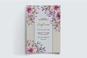 BRIDAL SHOWER FLORAL INVITATION TEMPLATE