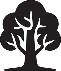 silhouette of a tree