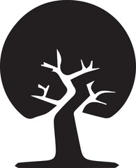 silhouette of a tree