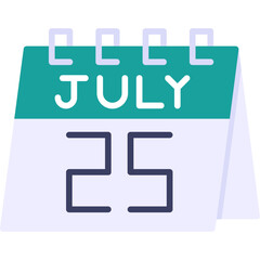 Obraz premium July 25 Icon
