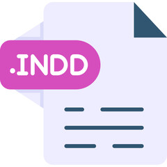 Fototapeta premium INDD Icon