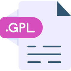 Obraz premium GPL Icon