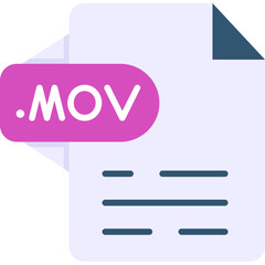 Fototapeta premium MOV Icon