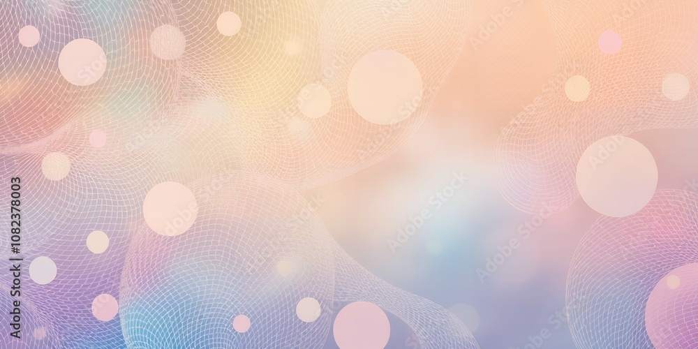Poster abstract background with a soft, pastel color scheme.