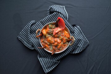 Aromatic biryani, artfully arranged on a plate, showcasing the culinary artistry.