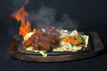 Aromatic biryani, with perfectly cooked eggs and a touch of citrus, ready to be savored.