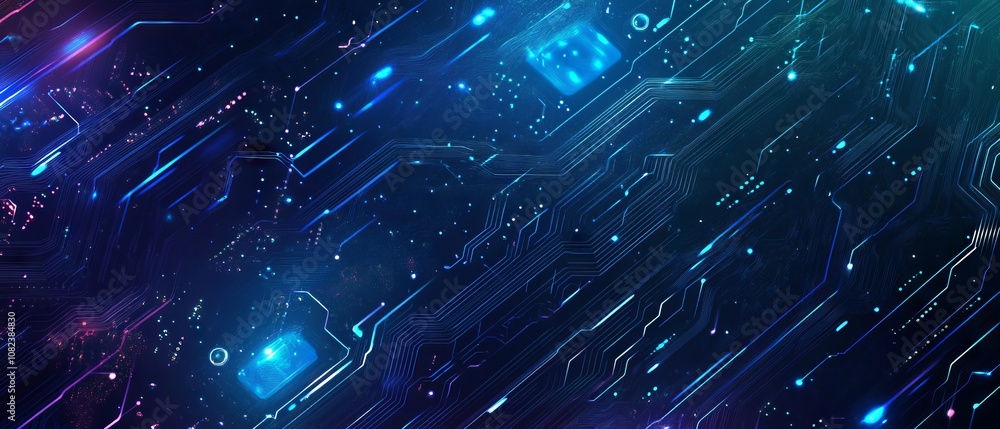 Poster abstract digital technology background with glowing grey plexus, interconnected points and lines, bi