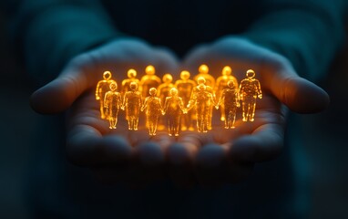 Human resources team building strong workforce