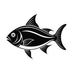 Hilsa, hilsha, ilisha design, labeled line art and linocut vector silhouette illustration.