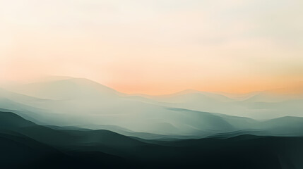 sunrise in the mountains