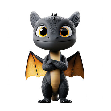 How to Train Your Dragon: Vibrant Standing Scene of Anthropomorphic Toothless Staring Directly at Viewer