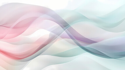 This illustration showcases soft pastel curved lines in harmonious colors, ideal for creating calming, serene designs and visual content that exudes tranquility and peace. Harmonious. Illustration