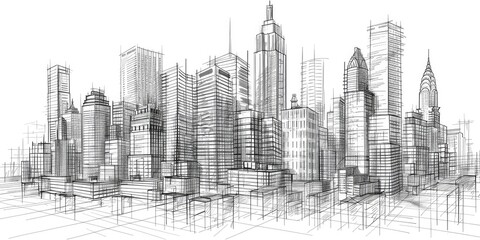 An architectural drawing of an elegant Art building