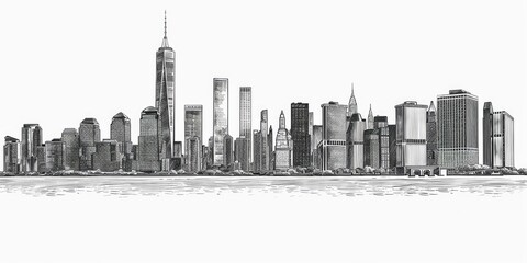 Naklejka premium An architectural drawing of an elegant Art building