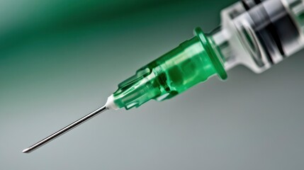 Close-up of a Syringe Needle