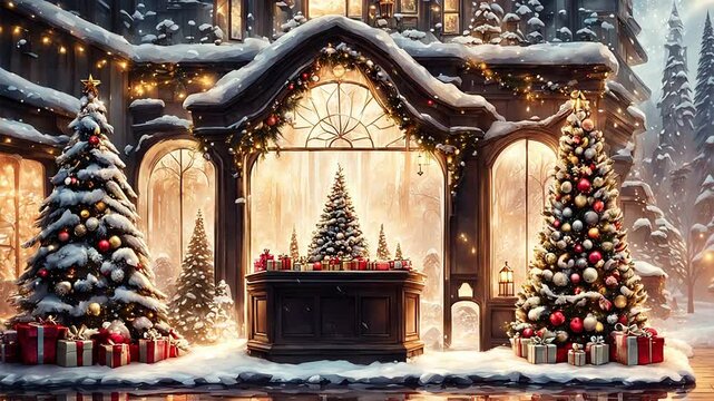 hristmas tree shop looping