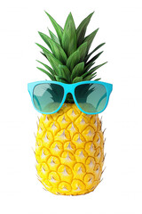 Pineapple in Shades: Tropical Fruit Personality