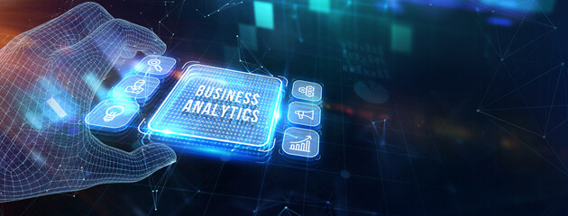 Business analytics conceptBusiness, Technology, Internet and network concept. 3d illustration