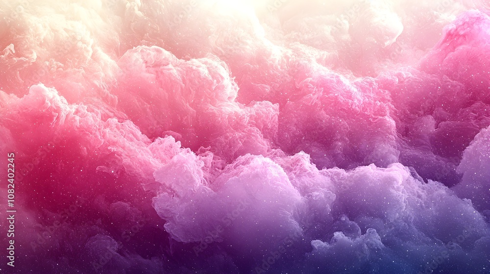 Poster soft blended gradient background in pastel pink and lavender hues with a subtle noise texture design
