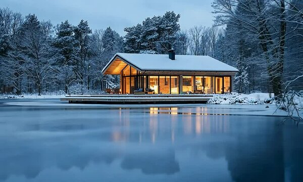 house on the lake