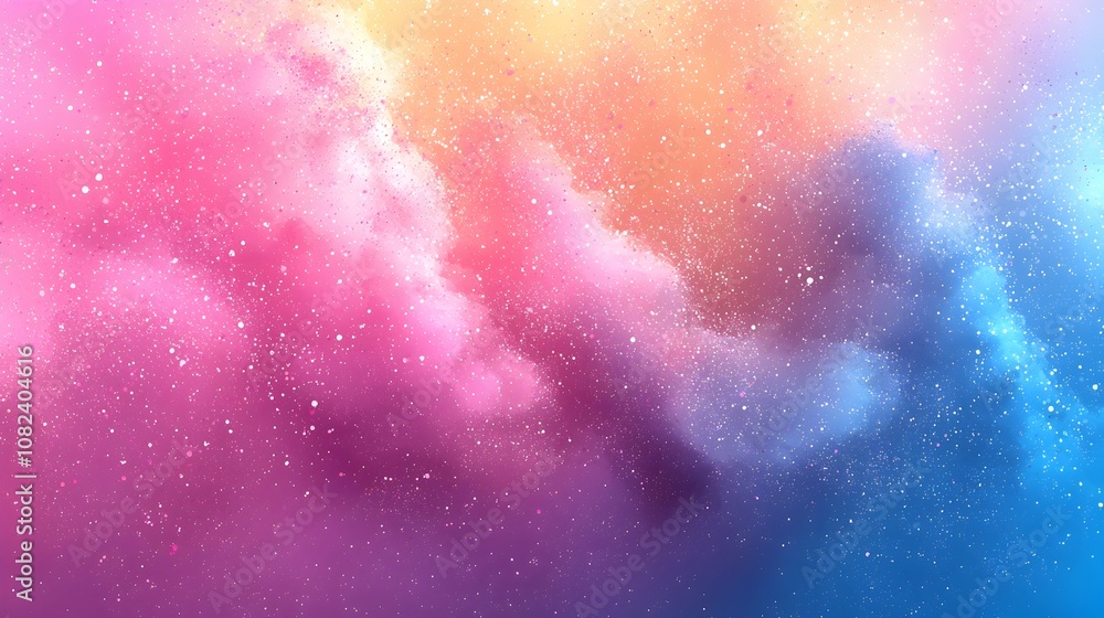Poster elegant and serene pastel gradient background featuring a soft subtle noise texture that fades from 