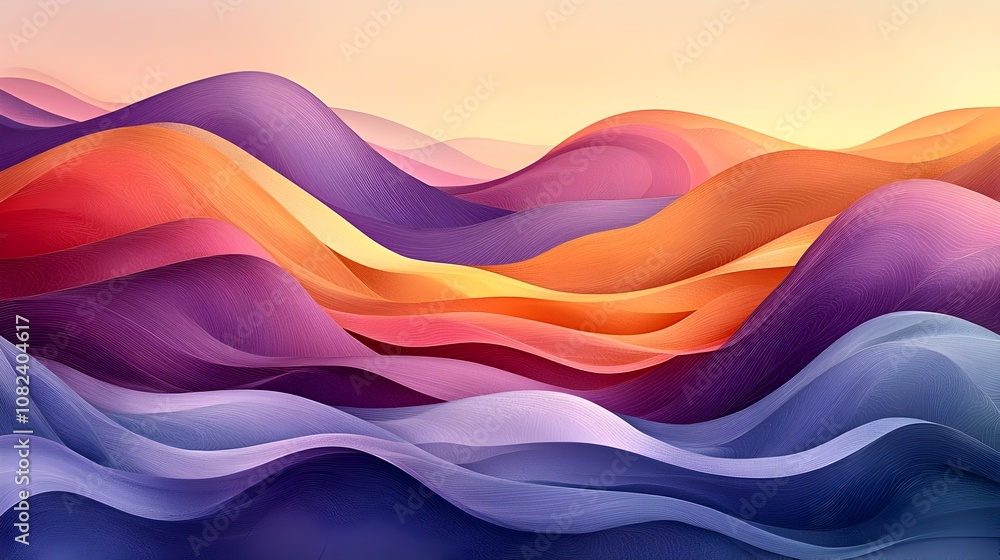 Aufkleber elegant and sophisticated pastel gradient blending with a subtle noise effect designed for use in ba