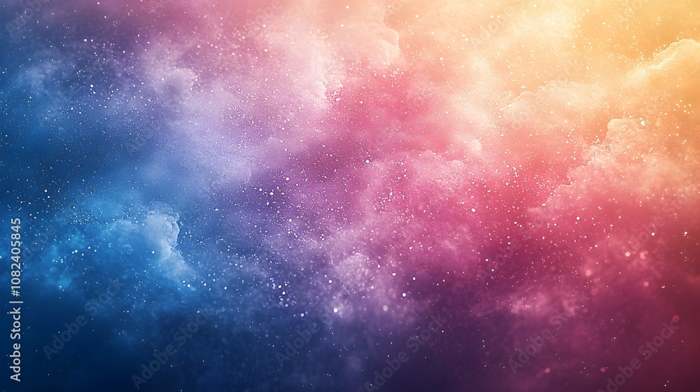 Poster stunning blended pastel cream and baby blue gradient background with a subtle noise texture perfect 