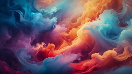 Fototapeta premium abstract cloudscape of swirling colors