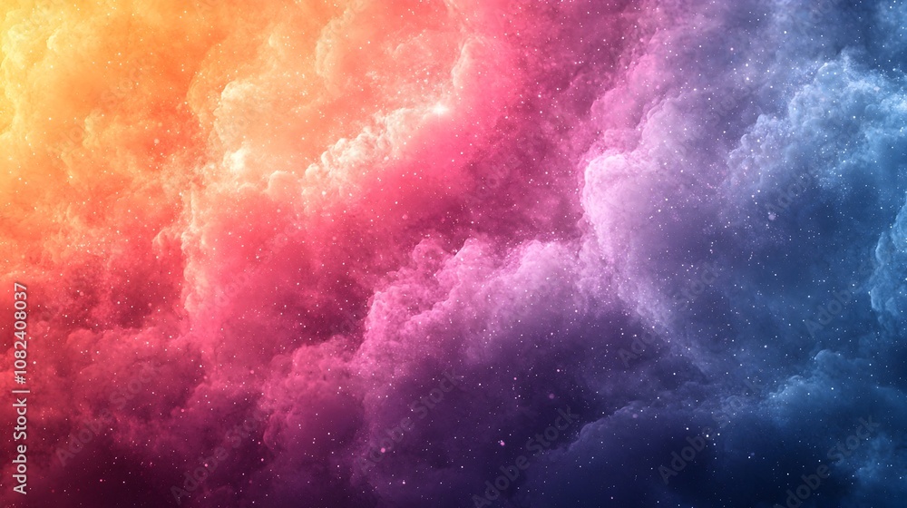 Poster beautifully blended pastel violet and soft coral gradient backdrop with a subtle noise texture creat