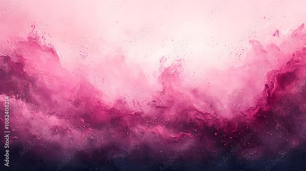 Poster soft and soothing pastel gradient background transitioning from buttercream to light pink with a sub