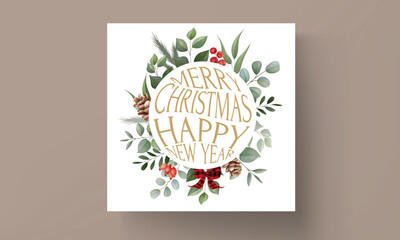 Lovely Christmas card collection with beautiful leaves