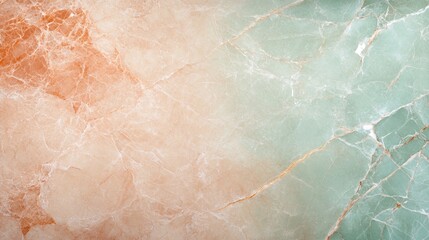 Obraz premium Marble background with earthy green and red tones, rough texture, shadows accentuating the natural contours, Photorealistic