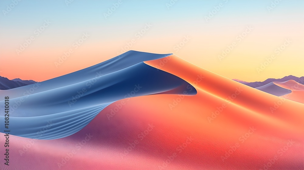 Poster minimalist soft pastel gradient background with subtle noise texture blending sand and light blush t