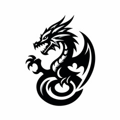 dragon logo illustration