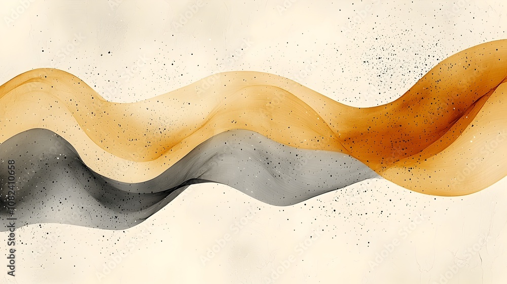 Poster soft harmonious gradient background with a subtle noise texture blending pastel yellow and light tau