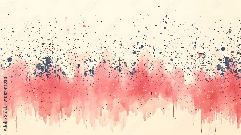 Poster elegant minimalist background with fading pastel coral to soft ivory gradient and subtle noise textu