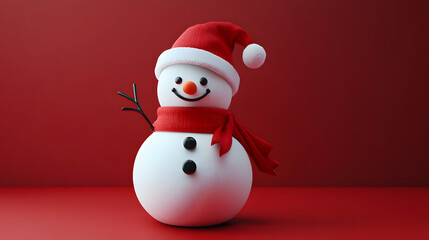 Snowman Christmas illustration