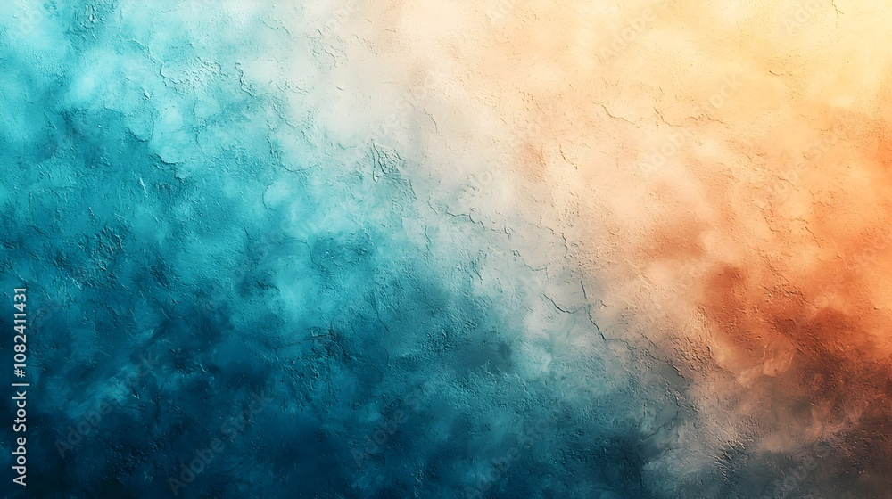 Poster soft pastel gradient background transitioning from light blue to cream with a subtle noise texture a