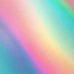 Abstract pastel holographic blurred grainy gradient background texture. Colorful digital grain soft noise effect pattern. Lo-fi multicolor vintage retro design.