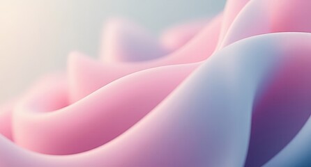 Blurred wax in soft pastel hues, with depth of field, creating a serene and minimalist gradient abstract wallpaper.