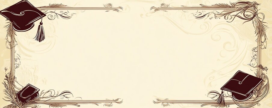 Sophisticated Borders for Graduation Invitations