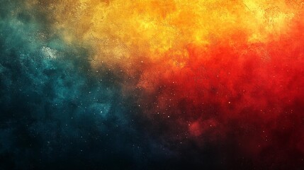 Obraz premium Vibrant Abstract Texture of Warm and Cool Tones. Generative AI