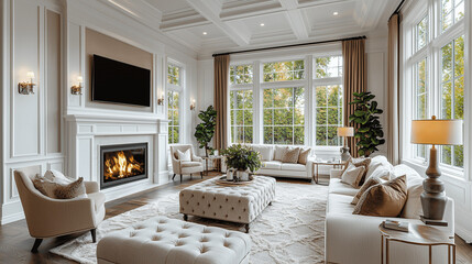 Grand Living Room Interior Design 