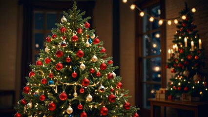 christmas tree with lights