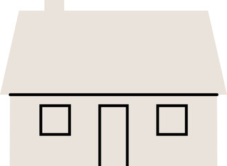 Minimalist House Line Art