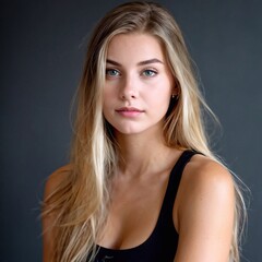 Fototapeta premium Blonde junge Frau