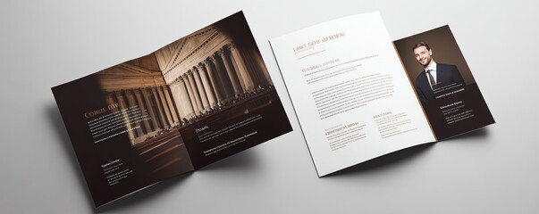 Elegant and Professional Law Firm Brochure